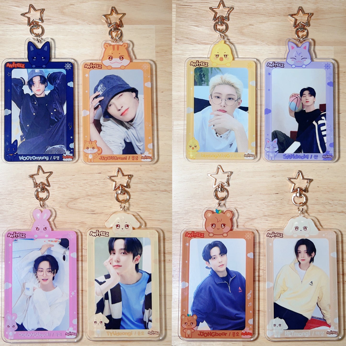 ATZ Acrylic Photocard Holder Frame Keychain