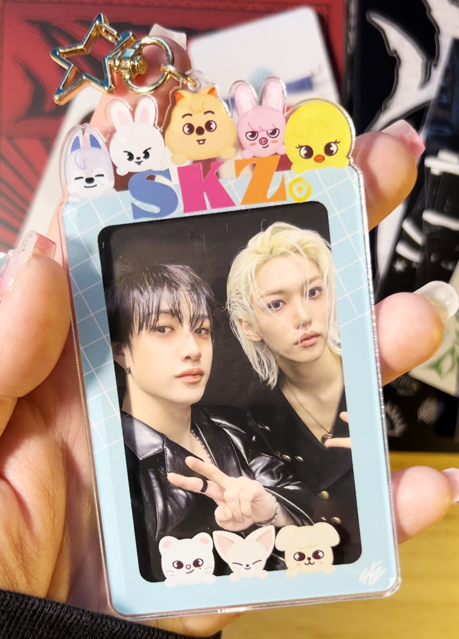 SKZ Acrylic Photocard Holder Frame Keychain