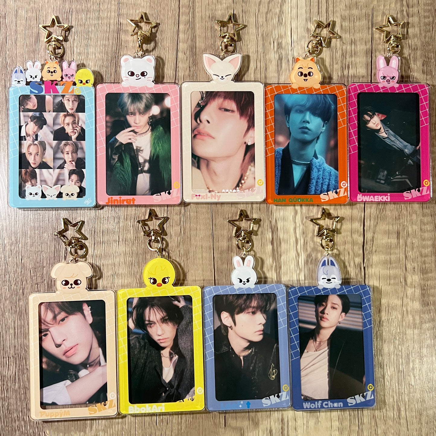 SKZ Acrylic Photocard Holder Frame Keychain
