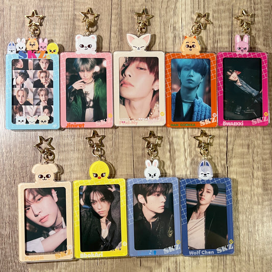 SKZ Acrylic Photocard Holder Frame Keychain